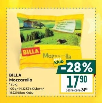 BILLA Mozzarella