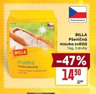 BILLA Pšeničná mouka světlá