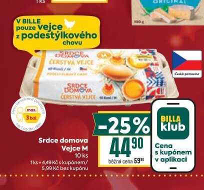 Srdce domova Vejce M 10 ks - BILLA akcniletaky.com