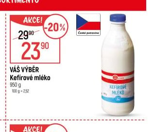 Váš Výběr Kefírové mléko 950 g