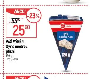Váš Výběr Sýr s modrou plísní 120 g