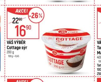 Váš Výběr Cottage sýr 200 g