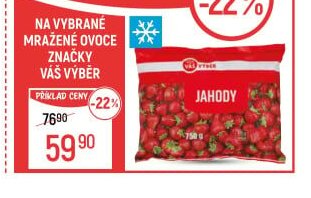 Váš Výběr Jahody 750 g