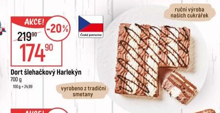 Dort šlehačkový Harlekýn 700 g