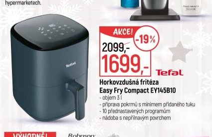 Tefal Horkovzdušná fritéza Easy Fry Compact EY145B10