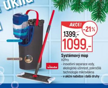 Systémový mop H2Pro