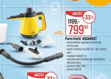 Parní čistič ETA AQUAMIST - Globus akcniletaky.com