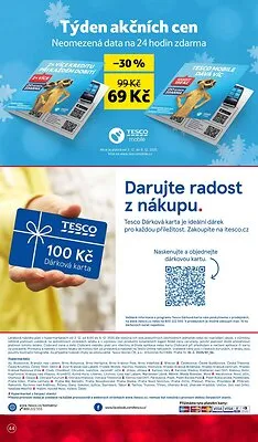 akční leták Tesco 3.12.2025-9.12.2025