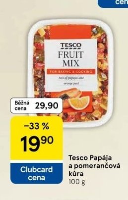 Tesco Papája a pomerančová kůra 100 g