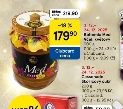Bohemia Med Včelí květový 900 g