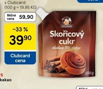 Cassonade Skořicový cukr 200 g