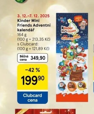 Kinder Mini Friends Adventní kalendář