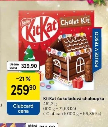KitKat čokoládová chaloupka