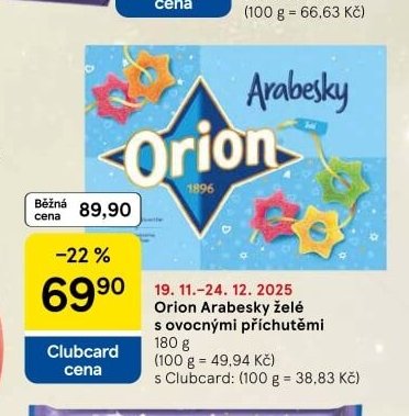 Orion Arabesky želé
