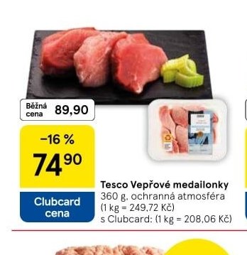 Tesco Vepřové medailonky