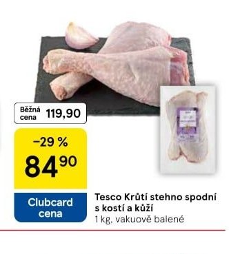 Tesco Krůtí stehno spodní s kostí a kůží