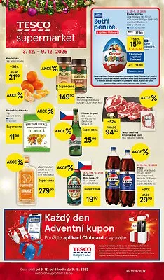 akční leták Tesco 3.12.2025-9.12.2025