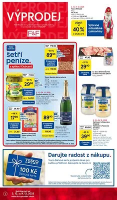 akční leták Tesco 3.12.2025-9.12.2025