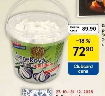 Gurmán Klub Česneková pomazánka s pažitkou 500 g