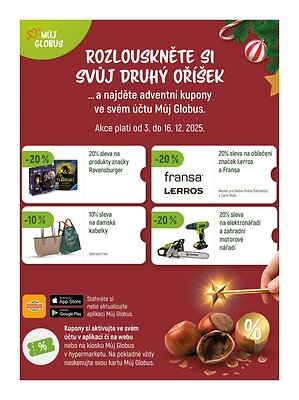 akční leták Globus 3.12.2025-9.12.2025