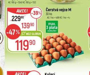 Čerstvá vejce M