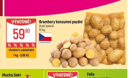 Brambory konzumní pozdní