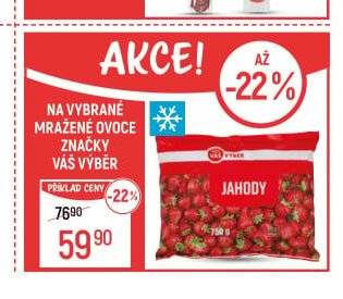 Váš Výběr Jahody 750 g