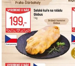Selské kuře na roládu Globus