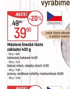 Máslové linecké těsto