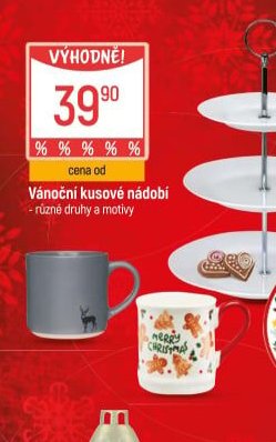 Vánoční kusové nádobí