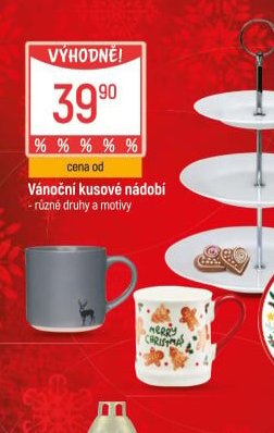 Vánoční kusové nádobí