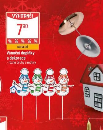Vánoční doplňky a dekorace