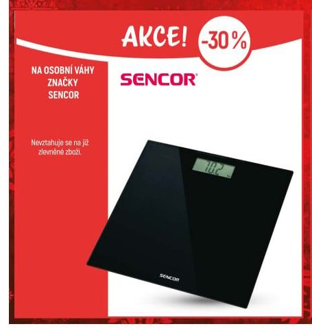 Osobní váhy značky Sencor - Globus akcniletaky.com
