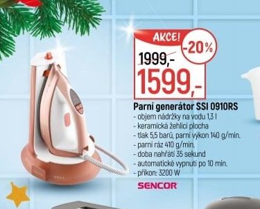 Parní generátor Sencor SSI 0910RS