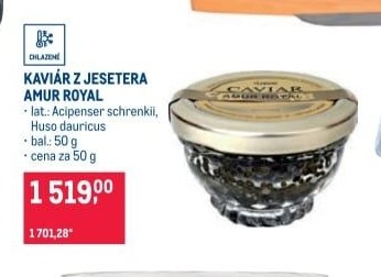KAVIÁR Z JESETERA AMUR ROYAL