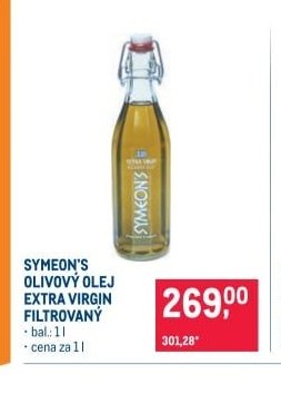 SYMEON'S OLIVOVÝ OLEJ EXTRA VIRGIN FILTROVANÝ