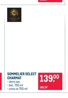 SOMMELIER SELECT CHARMAT