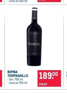 BOMBA TEMPRANILLO
