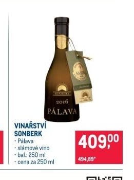 VINAŘSTVÍ SONBERK PÁLAVA