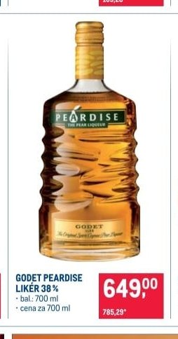 GODET PEARDISE LIKÉR 38% - Makro akcniletaky.com