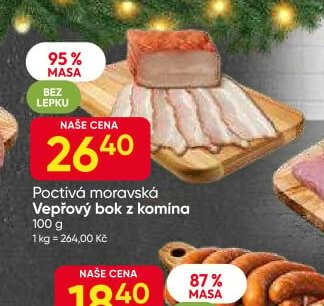 Poctivá moravská Vepřový bok z komína