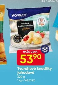 Tvarohové knedlíky jahodové