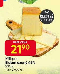 Milkpol Eidam uzený 45%