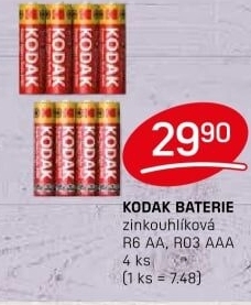 Baterie Zinc Kodak
