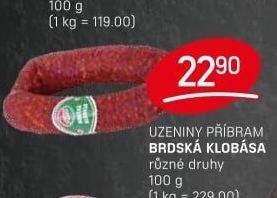 Brdská klobása Maso Příbram