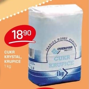 Cukr krystal Cukrovar Vrbátky