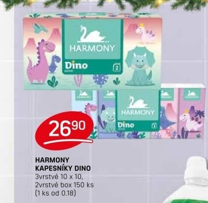 Kapesníčky papírové dětské 3vrstvé Harmony