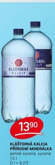 Minerální voda kalcia Kláštorná