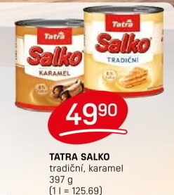 Mléko kondenzované Salko Tatra