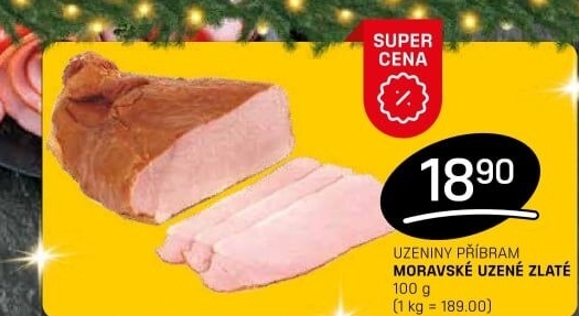 Moravské uzené zlatéPříbramská uzenina